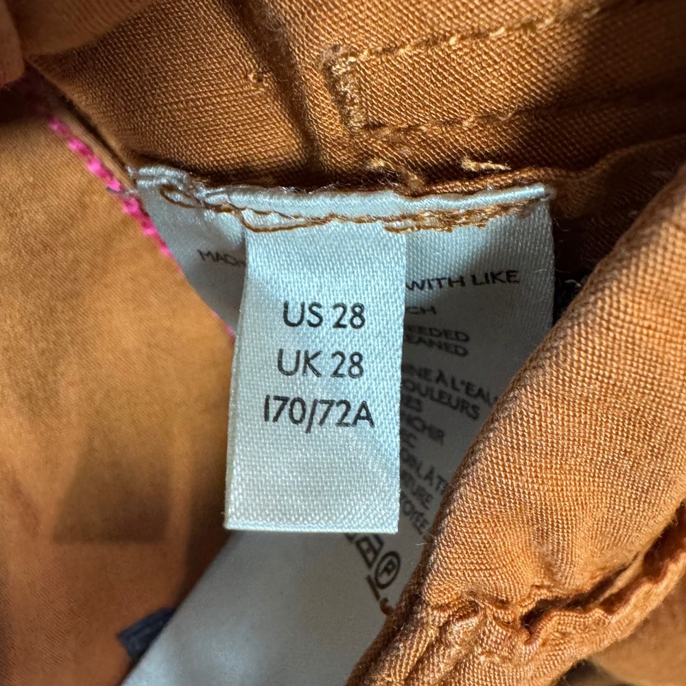 Maeve by Anthropologie The Colette Wide Leg Crop Pants Womens 28 Burnt Orange - Picture 5 of 9